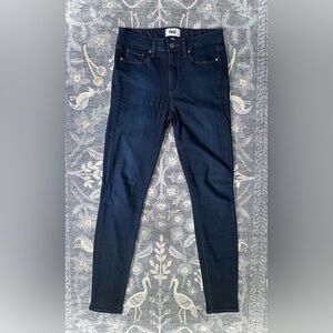 Paige Dark Blue Huxton Ultra Skinny Jeans